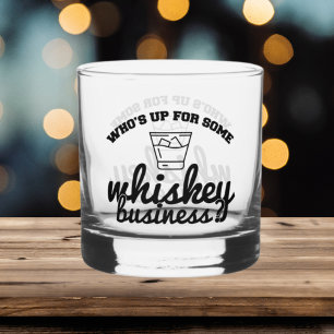 Fantastische Business Wortkunst Whiskyglas