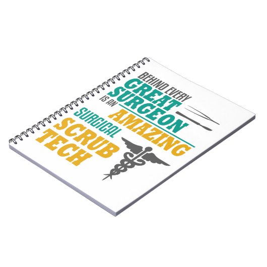 Fantastische chirurgische scheuern Tech-lustigen Notizblock (Linke Seite)