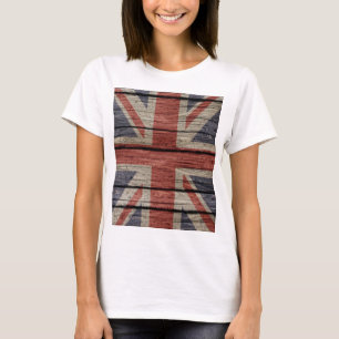 Fantastische coole trendy alte hölzerne Grunge T-Shirt