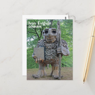Fantastische dänische Troll Ivan Postcard! Postkarte