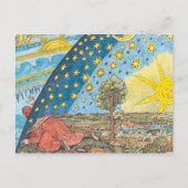 Fantastische Darstellung des Sonnensystems Postkarte (Vorderseite)