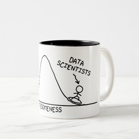 Fantastische Daten-Wissenschaftler-Tasse Zweifarbige Tasse (VorderseiteRechts)