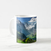 Fantastische die Schweiz-Alpen Kaffeetasse (Vorderseite Links)