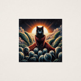 Fantastische digitale Kunst: Night Sky Cat umgeben