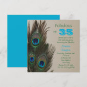 Fantastische Einladung zum 35. Geburtstag (Vorne/Hinten)