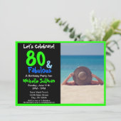 Fantastische Einladung zum Tropischen Foto (Stehend Vorderseite)