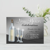 Fantastische Einladungen für Champagner in neuen J (Stehend Vorderseite)