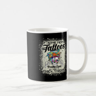 Fantastische F-Bomb-Mama mit Tattoos Hübsche Augen Kaffeetasse