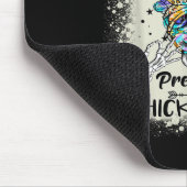 Fantastische F-Bomb-Mama mit Tattoos Hübsche Augen Mousepad (Ecke)