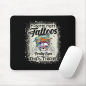 Fantastische F-Bomb-Mama mit Tattoos Hübsche Augen Mousepad (Mit Mouse)
