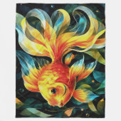 Fantastische Fantasie Fleecedecke (Vorderseite)