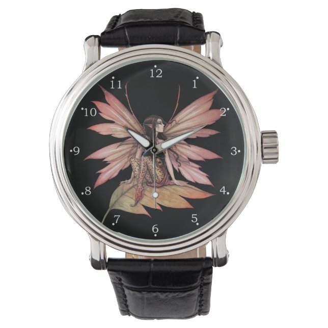 Fantastische Fantasie im Herbst treiben Armbanduhr (Vorderseite)