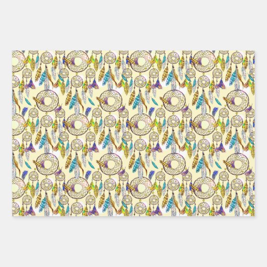 Fantastische Farben träumen Muster Geschenkpapier Set (Vorderseite 3)