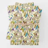 Fantastische Farben träumen Muster Geschenkpapier Set (Beispiel)