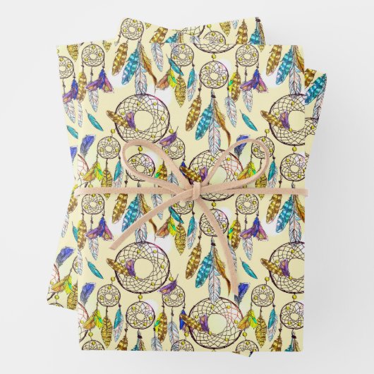 Fantastische Farben träumen Muster Geschenkpapier Set (Beispiel)