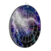 Fantastische farbenfrohe Galaxie 2 Dartscheibe (Vorderseite Links)