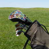 fantastische farbige Schmetterlinge Golf Headcover (In SItu)