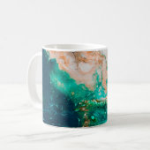 Fantastische Farbmuster und Farben abstrakt,b Kaffeetasse (Vorderseite Links)