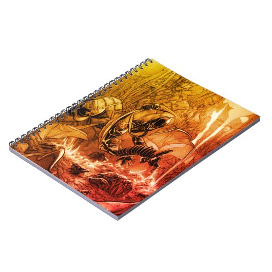 Fantastische Figur im Comic-Stil Notizblock (Linke Seite)