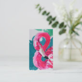 Fantastische Flamingo Visitenkarten Visitenkarte (Stehend Vorderseite)