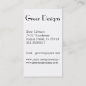 Fantastische Flamingo Visitenkarten Visitenkarte (Rückseite)