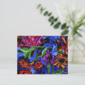 Fantastische Flora Postkarte (Stehend Vorderseite)