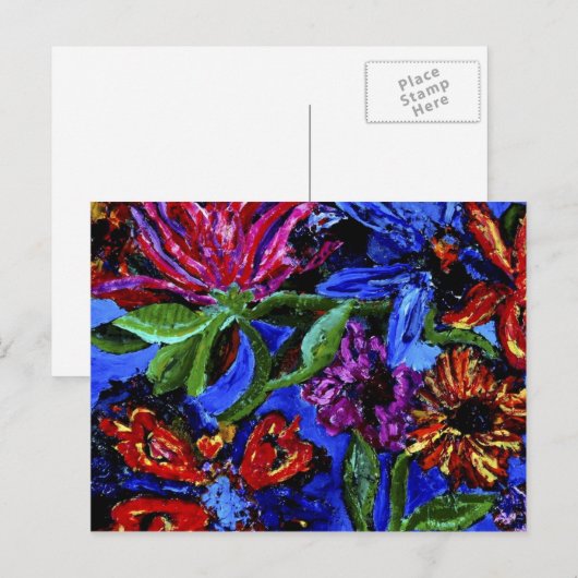 Fantastische Flora Postkarte (Vorne/Hinten)