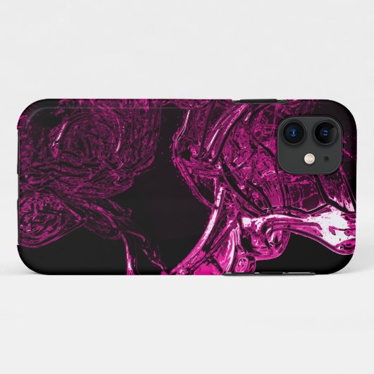 Fantastische flüssige Fuchsie Case-Mate iPhone Hülle (Rückseite (Horizontal))