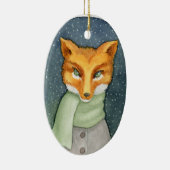 Fantastische Fox-Weihnachtsverzierung Keramik Ornament (Rechts)