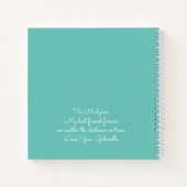 Fantastische Freunde Inspiration Spaß Aqua Blue Notizblock (Rückseite)