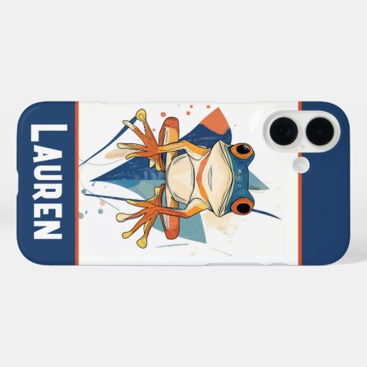 Fantastische Froschkunst Case-Mate iPhone Hülle (Rückseite (Horizontal))