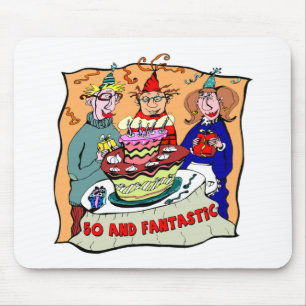 Fantastische fünfzig 50. Geburtstags-Geschenke Mousepad