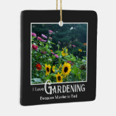 Fantastische Gartenanlage Sprichwort Blumengarten  Keramikornament (Rechts)