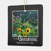 Fantastische Gartenanlage Sprichwort Blumengarten  Keramikornament (Links)