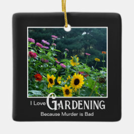 Fantastische Gartenanlage Sprichwort Blumengarten Keramikornament