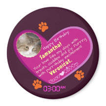 Fantastische Geburtstagsbotschaft von der Katze an