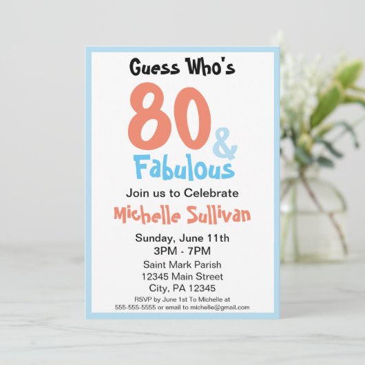 Fantastische Geburtstagsfeier Einladung (Stehend Vorderseite)