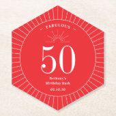 Fantastische Geburtstagsfeier Untersetzer (Vorderseite)