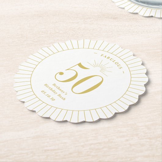 Fantastische Geburtstagsfeier Untersetzer (angewinkelt)