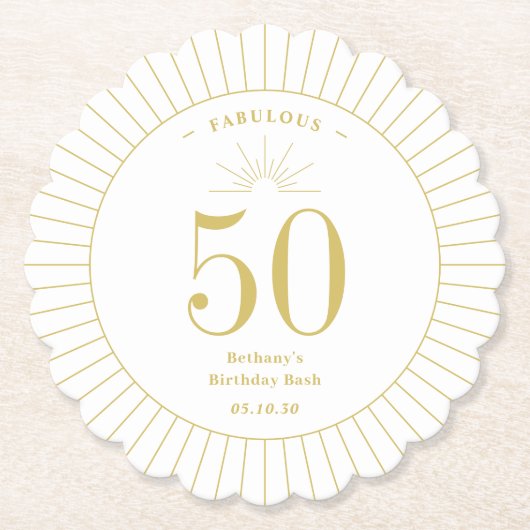 Fantastische Geburtstagsfeier Untersetzer (Vorderseite)