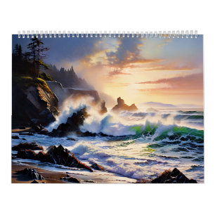 Fantastische gemalte Küstenbilder Kalender