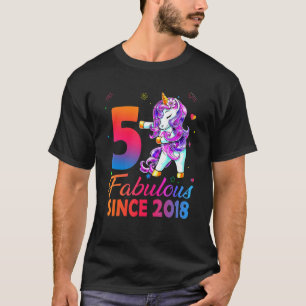Fantastische Girl seit 2018 5. Geburtstagskarte 5 T-Shirt