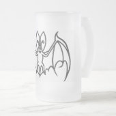 fantastische groß-ohrige Schläger-Tasse Mattglas Bierglas (VorderseiteRechts)