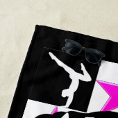 FANTASTISCHE GYMNASTICS PERSONALISIERTE STRANDSTAD STRANDTUCH (Beispiel)