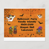 Fantastische Halloween Einladung Party Kinder Brau Flyer (Vorne)