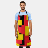 Fantastische Helle Moderne Kunst geometrisches Ver Schürze (Getragen)