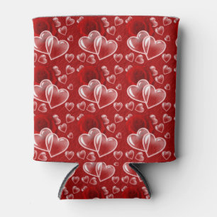 fantastische Herzen und Rosen Dosenkühler