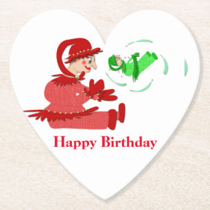 Fantastische Holzfiguren, Personalisierte Kinder Untersetzer