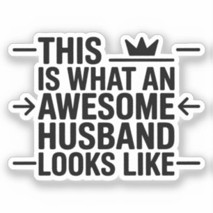 Fantastische-Husband-Grafik-Typografie Aufkleber