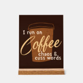 Fantastische Kaffeemarke Acrylschild (Vorderseite)